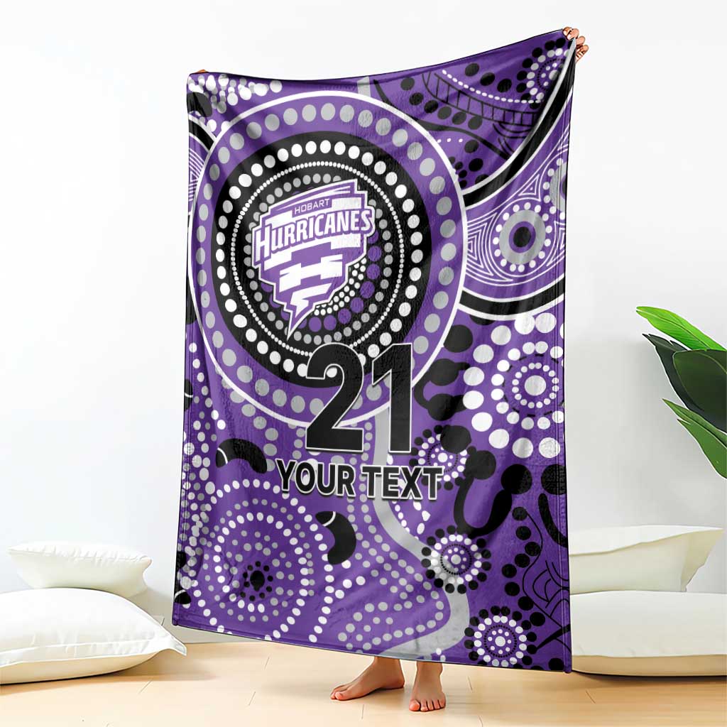 Hurricanes Cricket Custom Blanket Australian Aboriginal