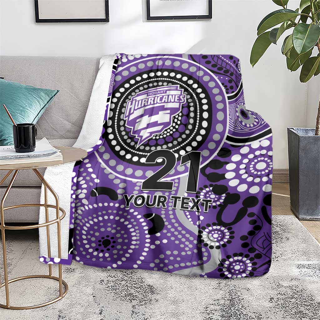 Hurricanes Cricket Custom Blanket Australian Aboriginal