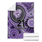 Hurricanes Cricket Custom Blanket Australian Aboriginal