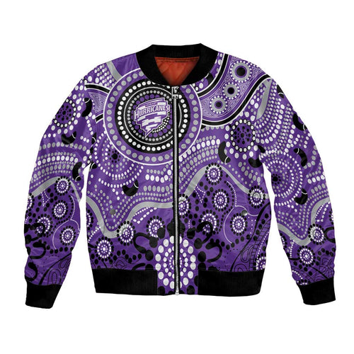 Hurricanes Cricket Custom Bomber Jacket Australian Aboriginal