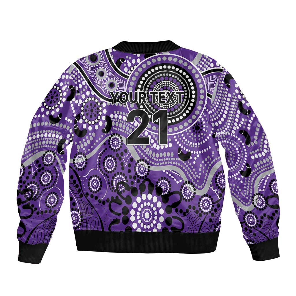 Hurricanes Cricket Custom Bomber Jacket Australian Aboriginal