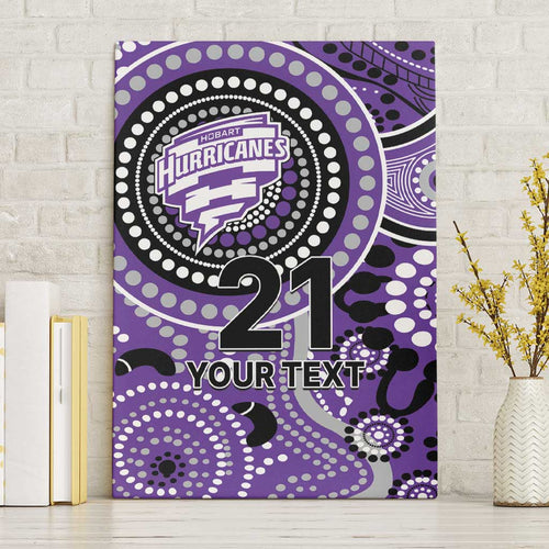 Hurricanes Cricket Custom Canvas Wall Art Australian Aboriginal