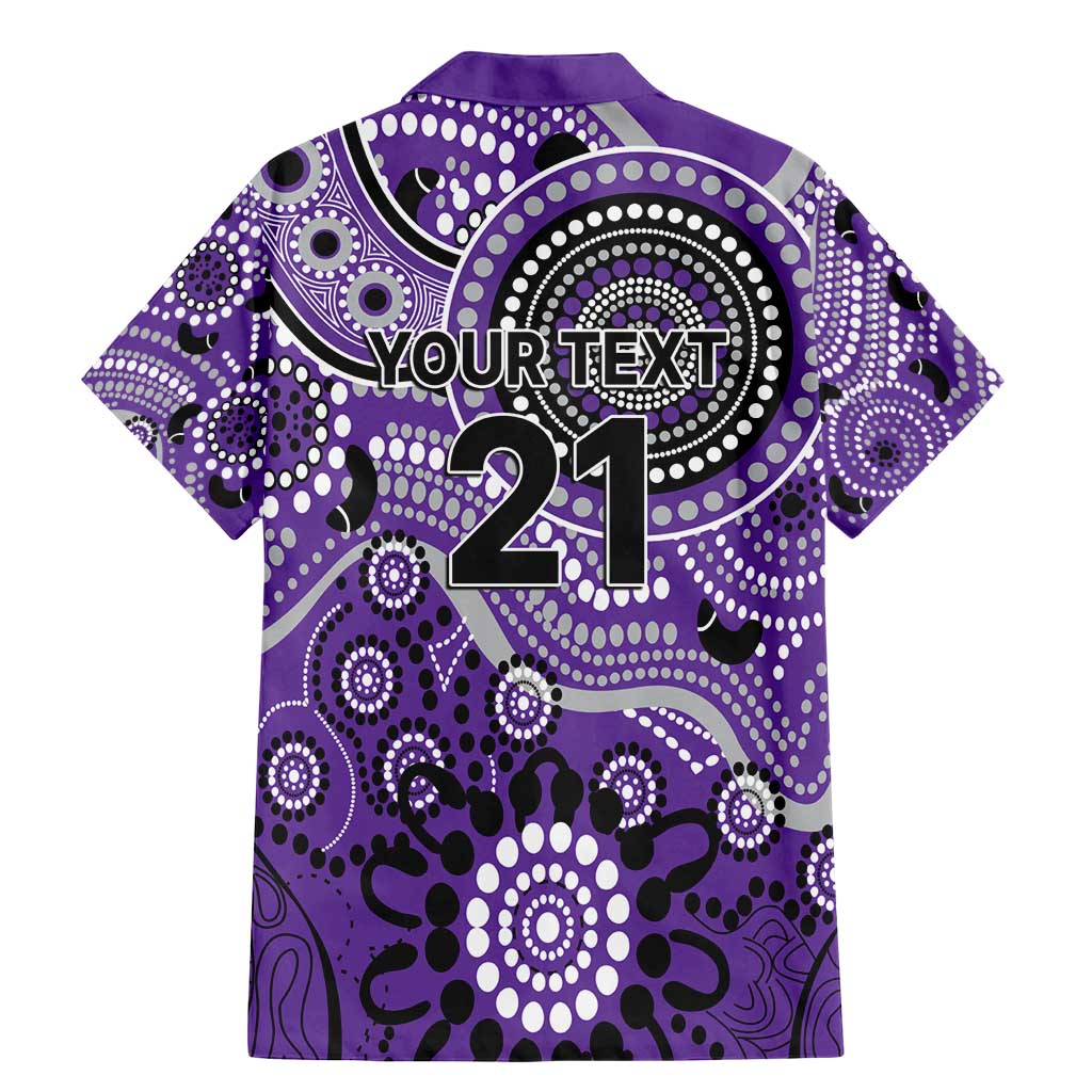 Hurricanes Cricket Custom Family Matching Mermaid Dress and Hawaiian Shirt Australian Aboriginal