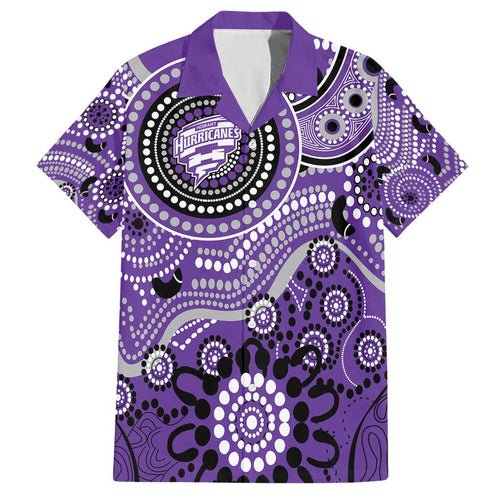 Hurricanes Cricket Custom Hawaiian Shirt Australian Aboriginal