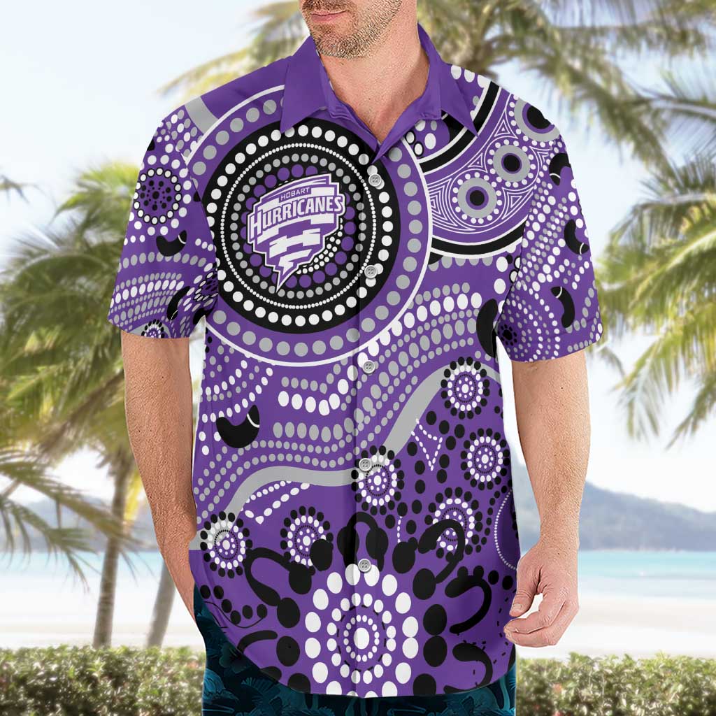 Hurricanes Cricket Custom Hawaiian Shirt Australian Aboriginal
