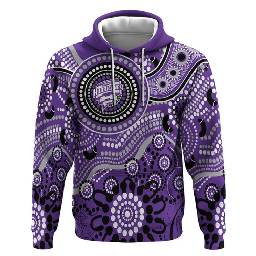 Hurricanes Cricket Custom Hoodie Australian Aboriginal