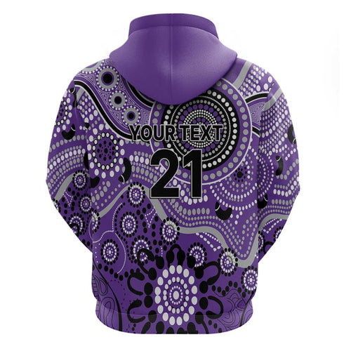 Hurricanes Cricket Custom Hoodie Australian Aboriginal