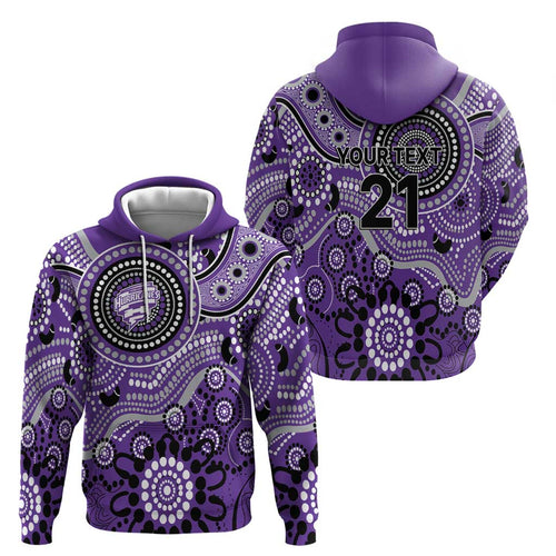 Hurricanes Cricket Custom Hoodie Australian Aboriginal
