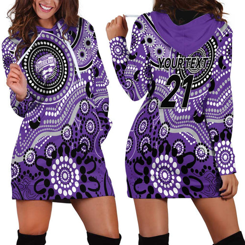 Hurricanes Cricket Custom Hoodie Dress Australian Aboriginal