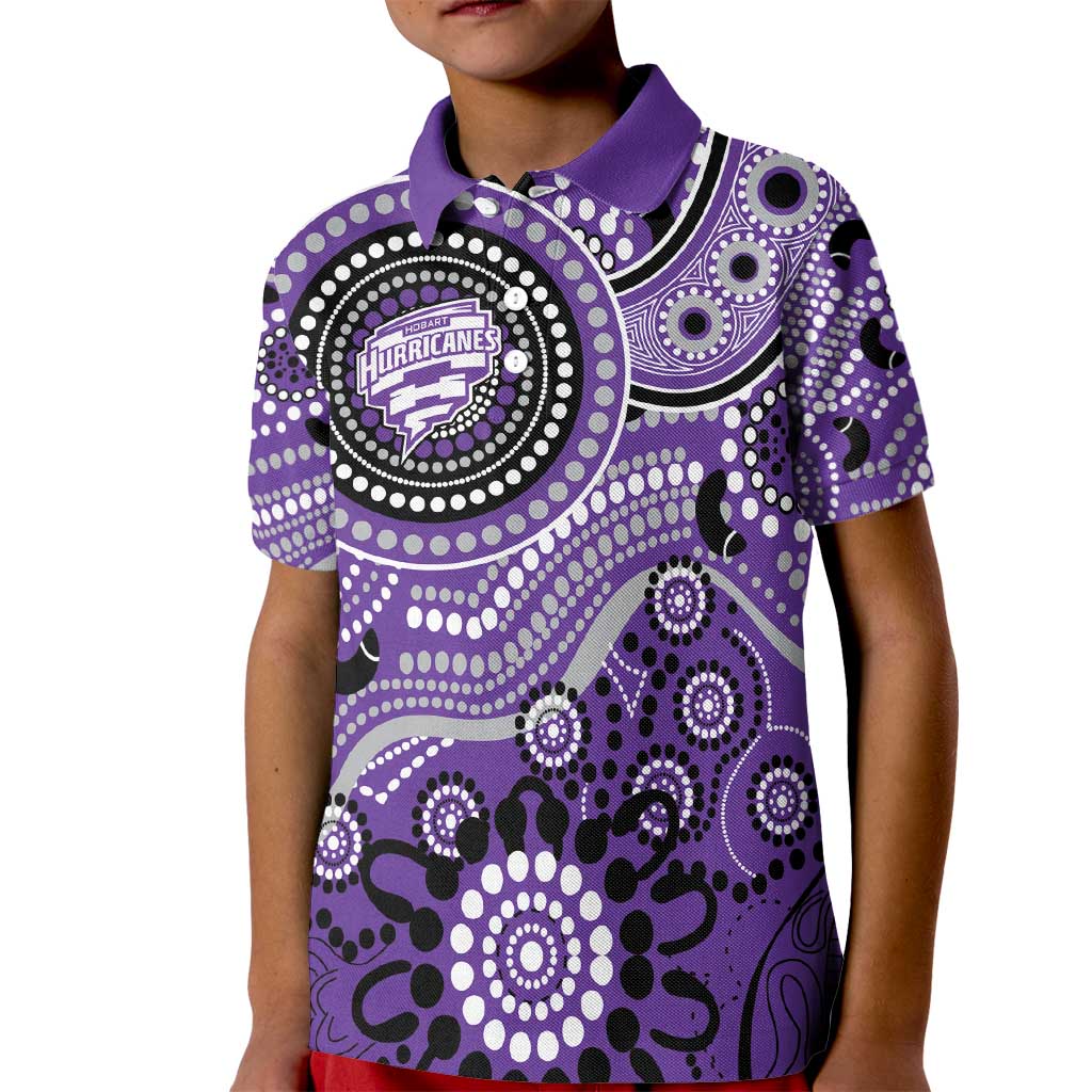 Hurricanes Cricket Custom Kid Polo Shirt Australian Aboriginal