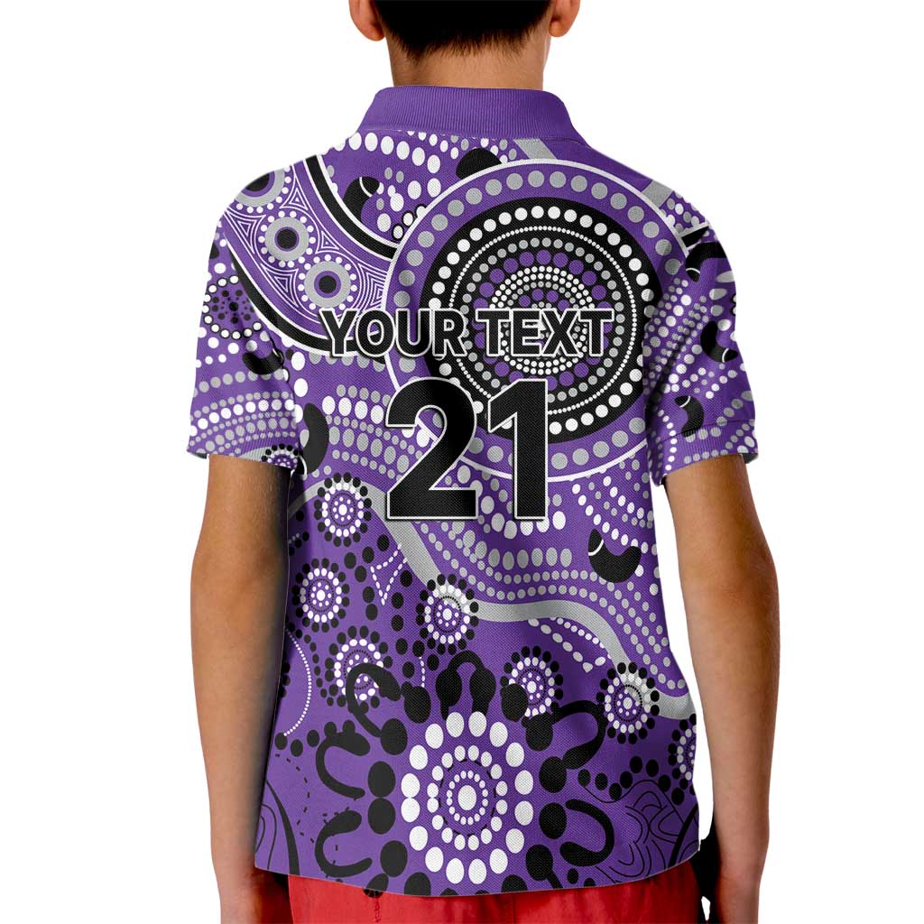 Hurricanes Cricket Custom Kid Polo Shirt Australian Aboriginal