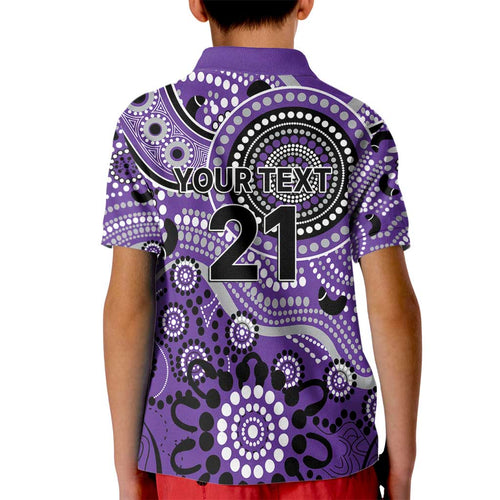 Hurricanes Cricket Custom Kid Polo Shirt Australian Aboriginal