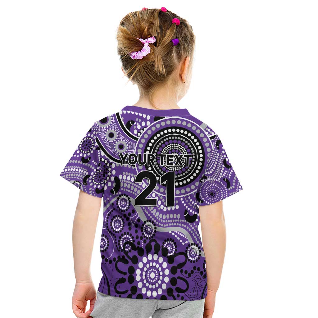 Hurricanes Cricket Custom Kid T Shirt Australian Aboriginal