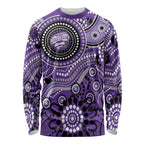 Hurricanes Cricket Custom Long Sleeve Shirt Australian Aboriginal