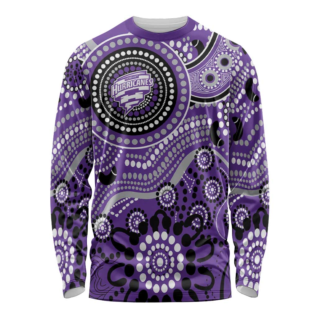 Hurricanes Cricket Custom Long Sleeve Shirt Australian Aboriginal