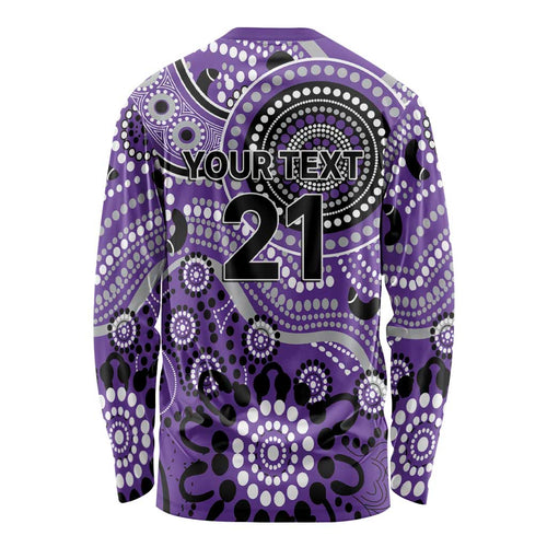 Hurricanes Cricket Custom Long Sleeve Shirt Australian Aboriginal