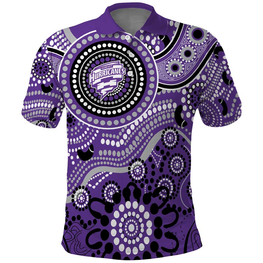 Hurricanes Cricket Custom Polo Shirt Australian Aboriginal
