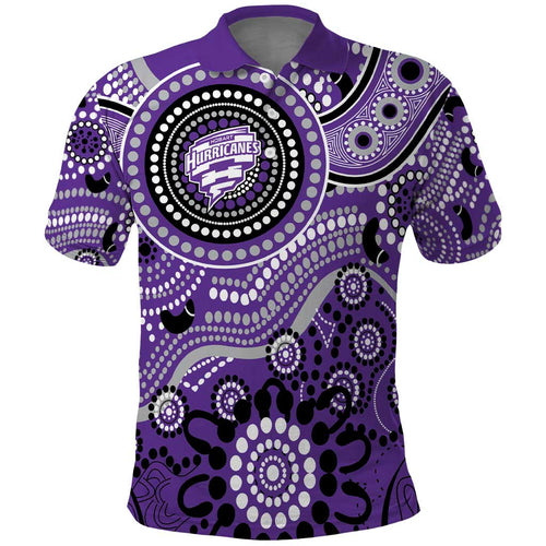 Hurricanes Cricket Custom Polo Shirt Australian Aboriginal