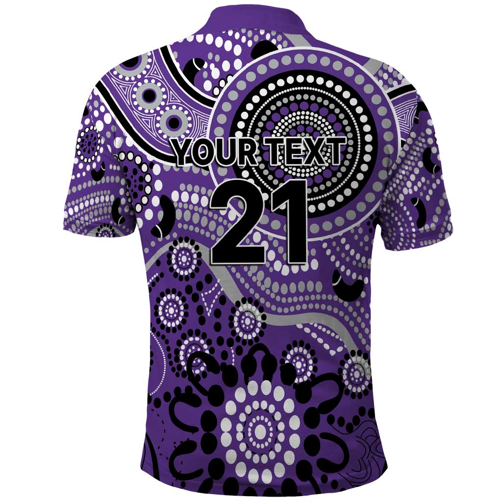 Hurricanes Cricket Custom Polo Shirt Australian Aboriginal