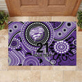 Hurricanes Cricket Custom Rubber Doormat Australian Aboriginal
