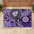 Hurricanes Cricket Custom Rubber Doormat Australian Aboriginal