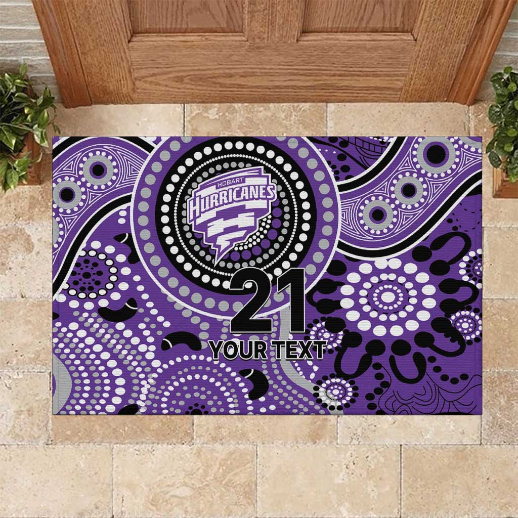 Hurricanes Cricket Custom Rubber Doormat Australian Aboriginal