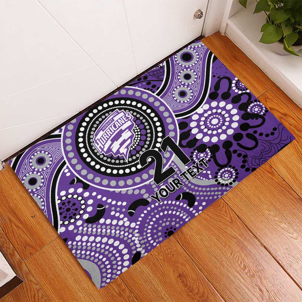 Hurricanes Cricket Custom Rubber Doormat Australian Aboriginal
