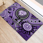 Hurricanes Cricket Custom Rubber Doormat Australian Aboriginal