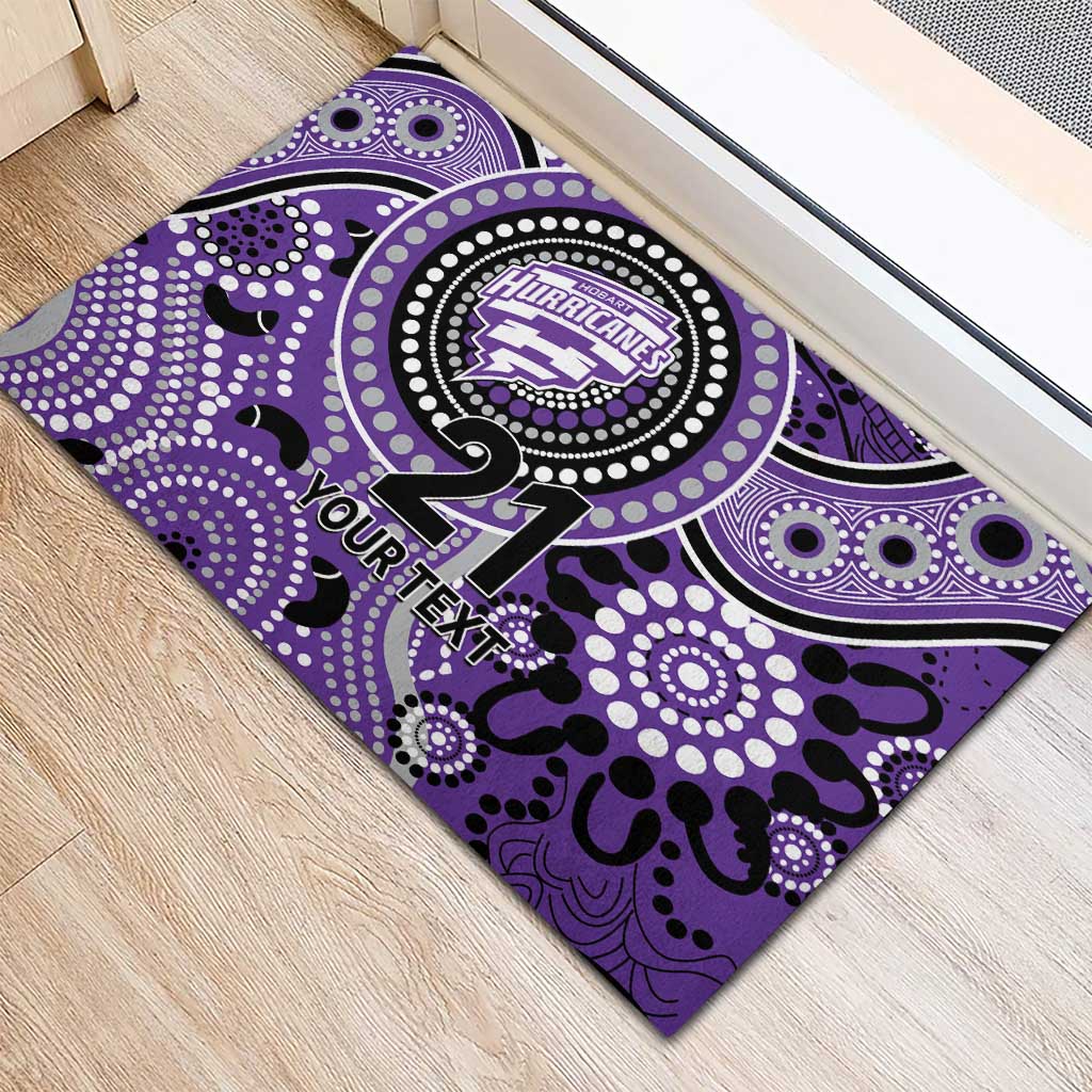 Hurricanes Cricket Custom Rubber Doormat Australian Aboriginal