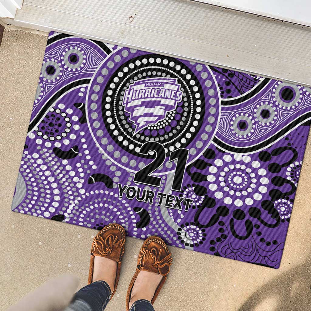 Hurricanes Cricket Custom Rubber Doormat Australian Aboriginal