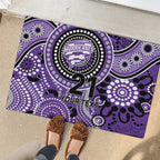 Hurricanes Cricket Custom Rubber Doormat Australian Aboriginal
