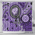Hurricanes Cricket Custom Shower Curtain Australian Aboriginal