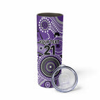 Hurricanes Cricket Custom Skinny Tumbler Australian Aboriginal