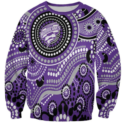 Hurricanes Cricket Custom Sweatshirt Australian Aboriginal