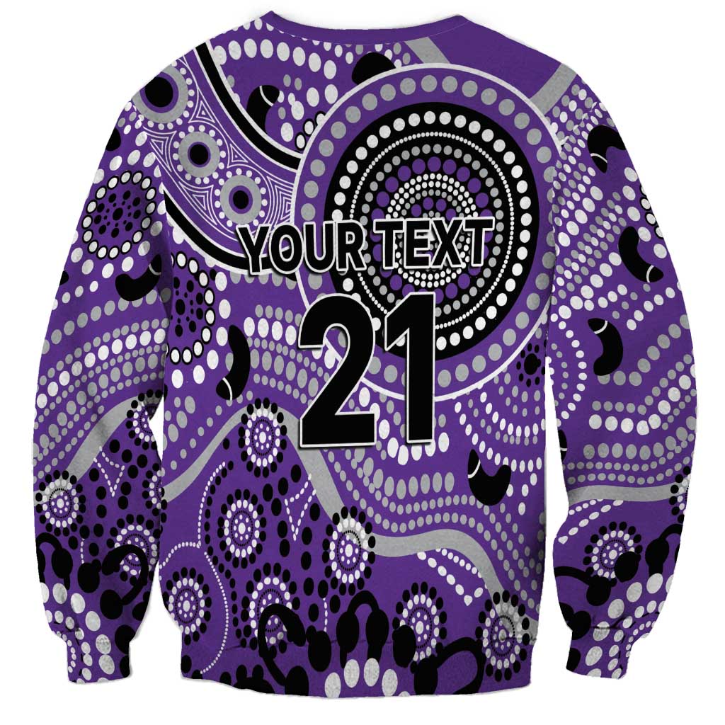 Hurricanes Cricket Custom Sweatshirt Australian Aboriginal