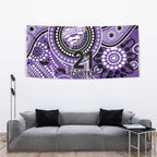 Hurricanes Cricket Custom Tapestry Australian Aboriginal