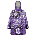 Hurricanes Cricket Custom Wearable Blanket Hoodie Australian Aboriginal