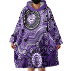 Hurricanes Cricket Custom Wearable Blanket Hoodie Australian Aboriginal
