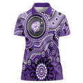 Hurricanes Cricket Custom Women Polo Shirt Australian Aboriginal