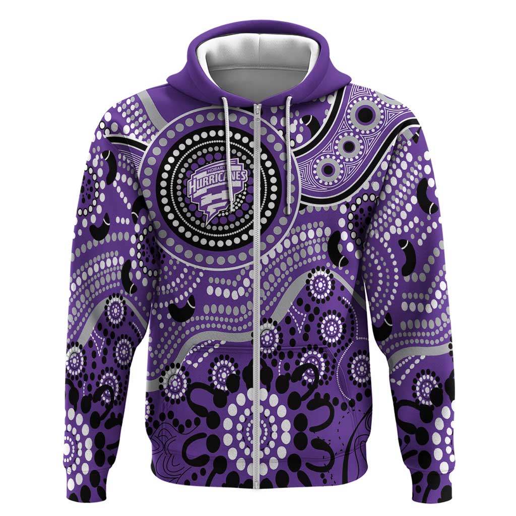 Hurricanes Cricket Custom Zip Hoodie Australian Aboriginal
