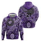 Hurricanes Cricket Custom Zip Hoodie Australian Aboriginal