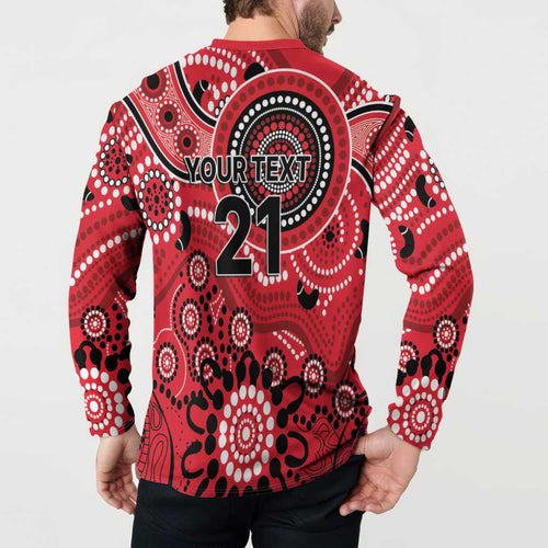 Renegades Cricket Custom Button Sweatshirt Australian Aboriginal