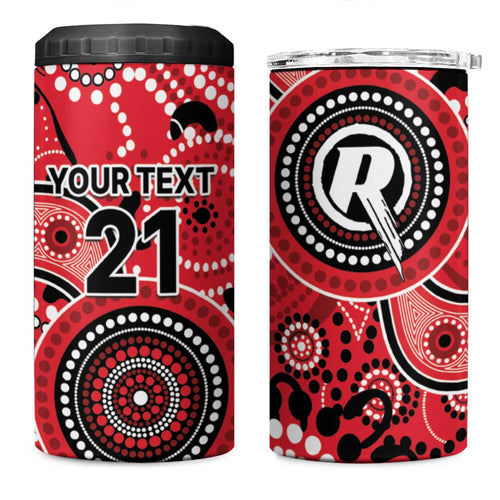 Renegades Cricket Custom 4 in 1 Can Cooler Tumbler Australian Aboriginal