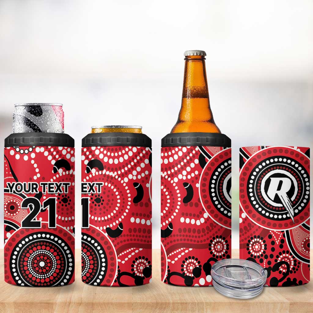 Renegades Cricket Custom 4 in 1 Can Cooler Tumbler Australian Aboriginal