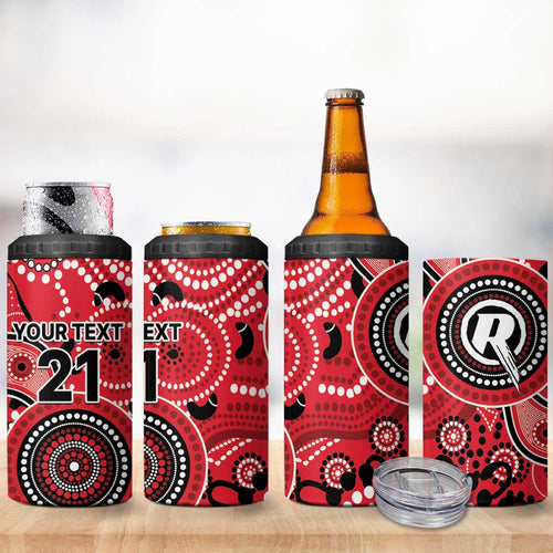 Renegades Cricket Custom 4 in 1 Can Cooler Tumbler Australian Aboriginal