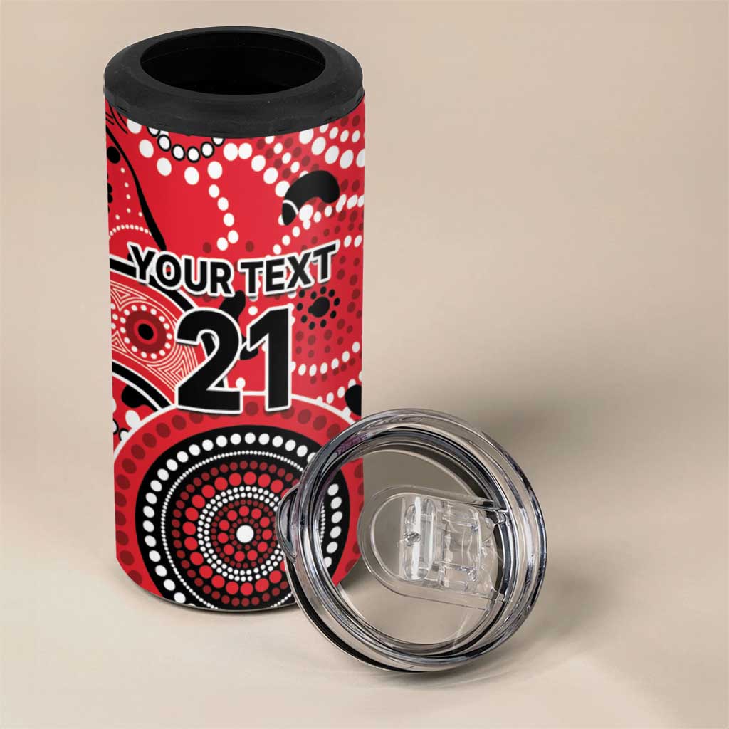 Renegades Cricket Custom 4 in 1 Can Cooler Tumbler Australian Aboriginal