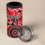 Renegades Cricket Custom 4 in 1 Can Cooler Tumbler Australian Aboriginal