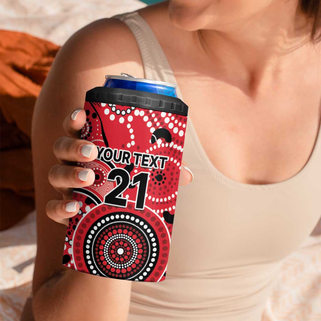 Renegades Cricket Custom 4 in 1 Can Cooler Tumbler Australian Aboriginal