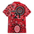 Renegades Cricket Custom Family Matching Mermaid Dress and Hawaiian Shirt Australian Aboriginal