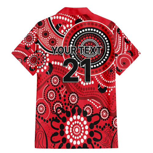 Renegades Cricket Custom Family Matching Mermaid Dress and Hawaiian Shirt Australian Aboriginal